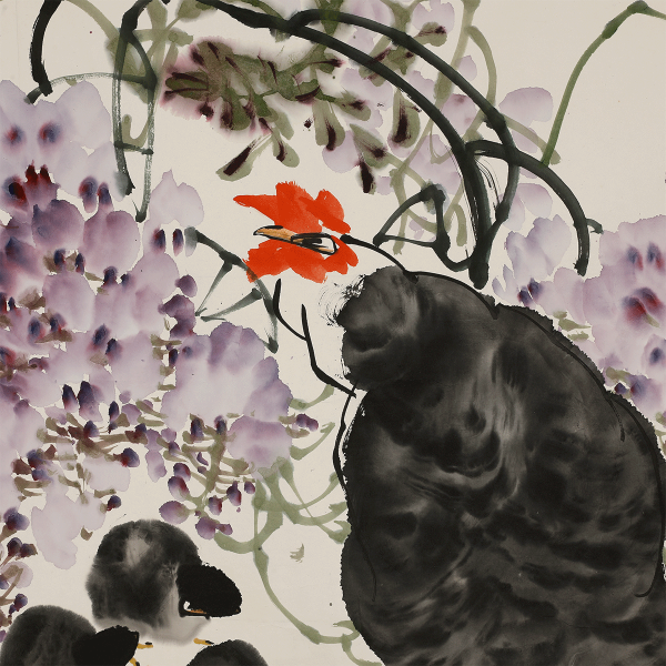 6021 谭昌镕(1933～ )花鸟四种