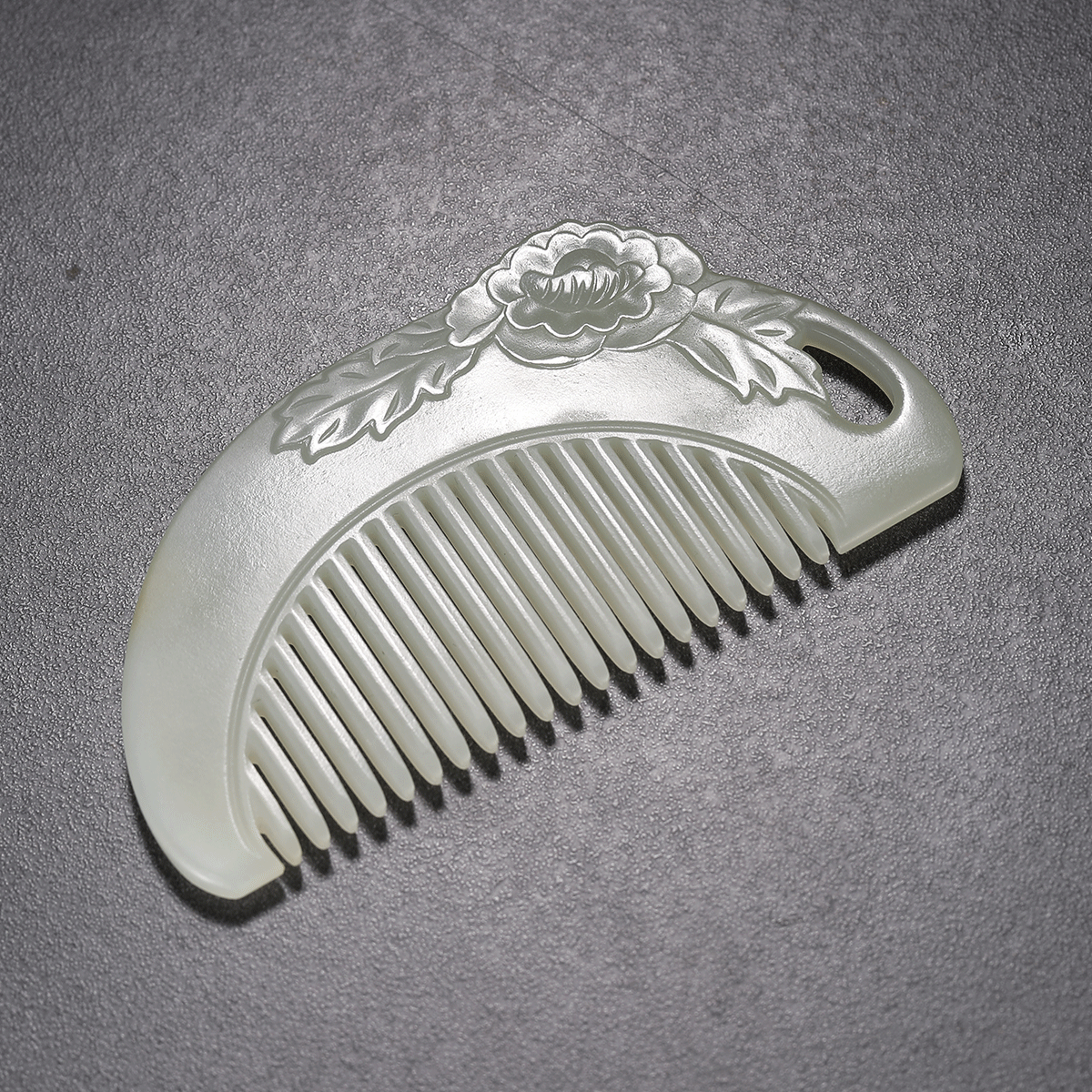 花开富贵 白玉梳 - 艺是 - 西泠拍卖唯一指定线上拍卖平台