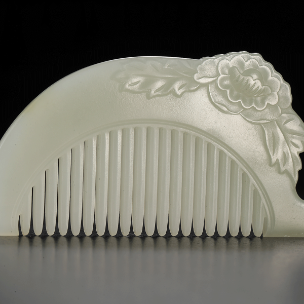 花开富贵 白玉梳 - 艺是 - 西泠拍卖唯一指定线上拍卖平台