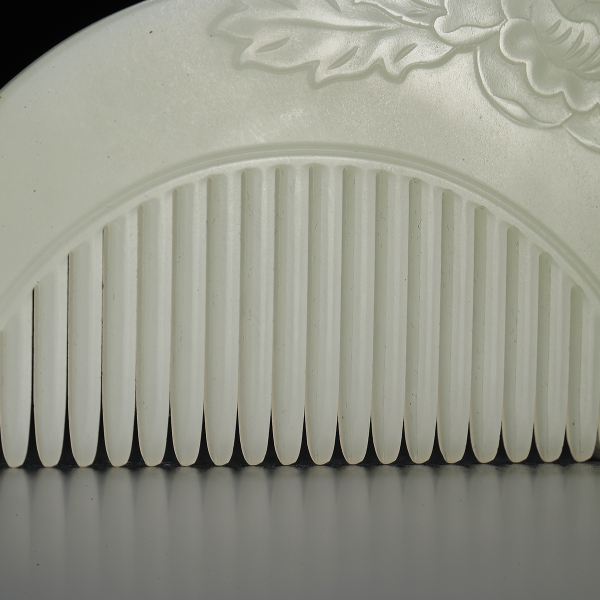 花开富贵 白玉梳 - 艺是 - 西泠拍卖唯一指定线上拍卖平台