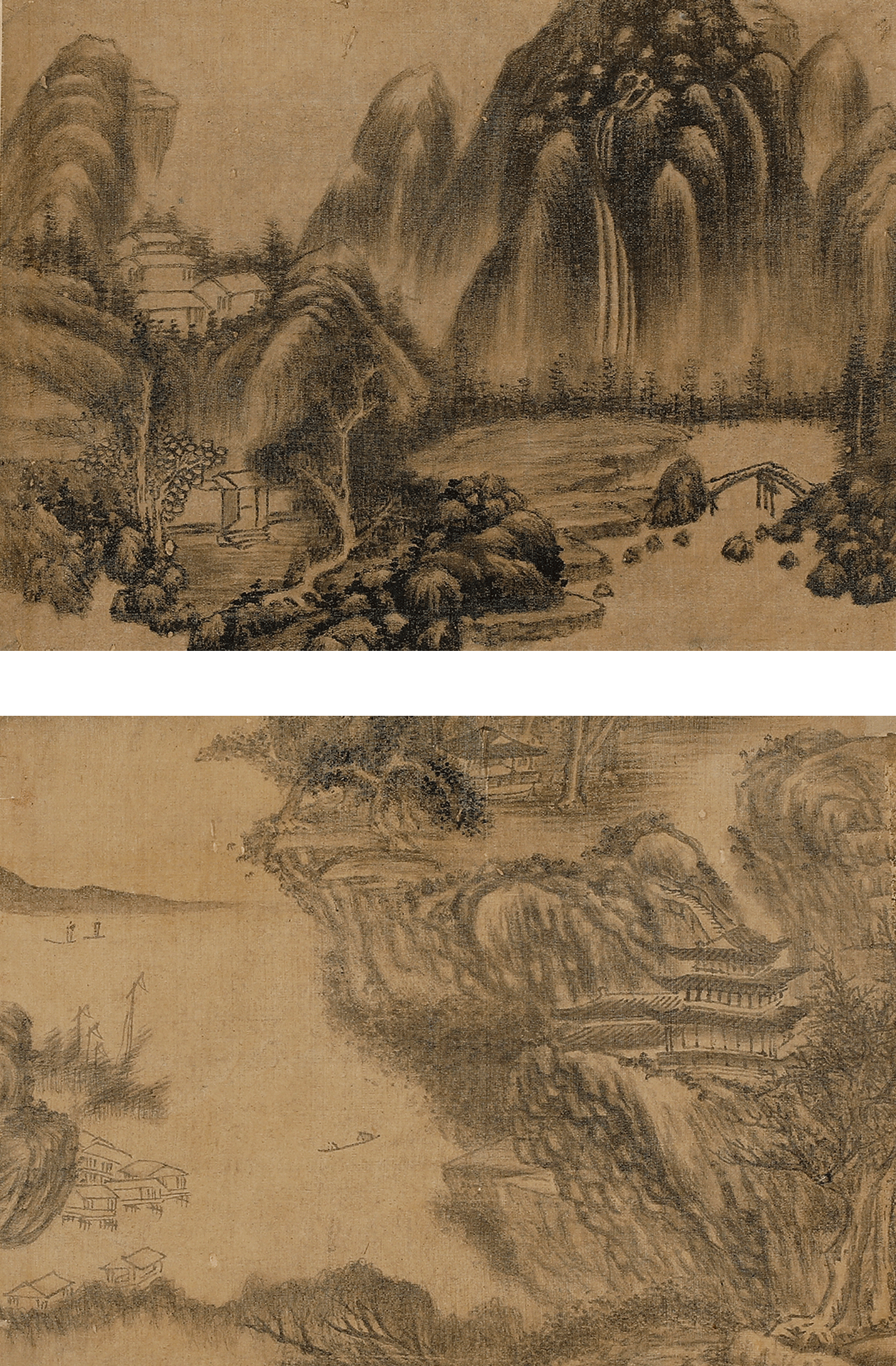 4021 佚名〔清〕山水二种