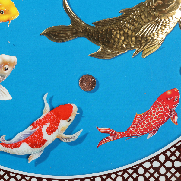 16015 现代·有鱼钱世界外币精美壁挂(含外币六枚)