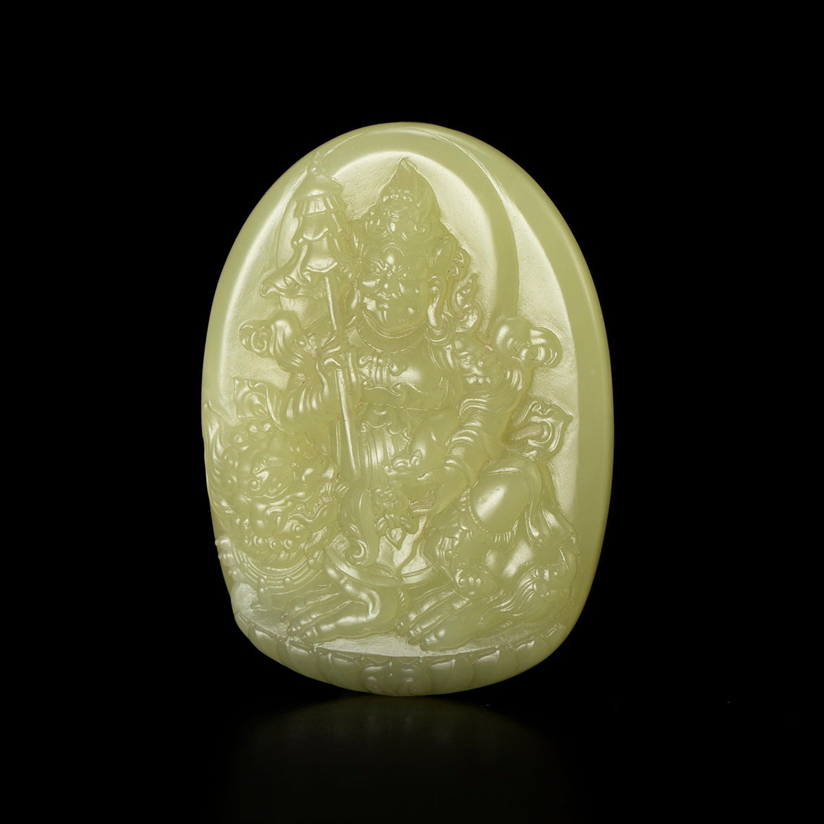 为开玉舍 黄财神 黄玉挂件 - 艺是 - 西泠拍卖唯一指定线上拍卖平台